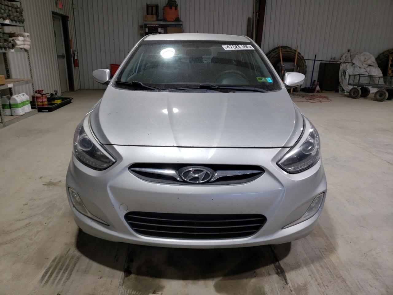 2014 Hyundai Accent VIN KMHCU4AE7EU766189 Copart auction photo, rear end damage thumbnail 5