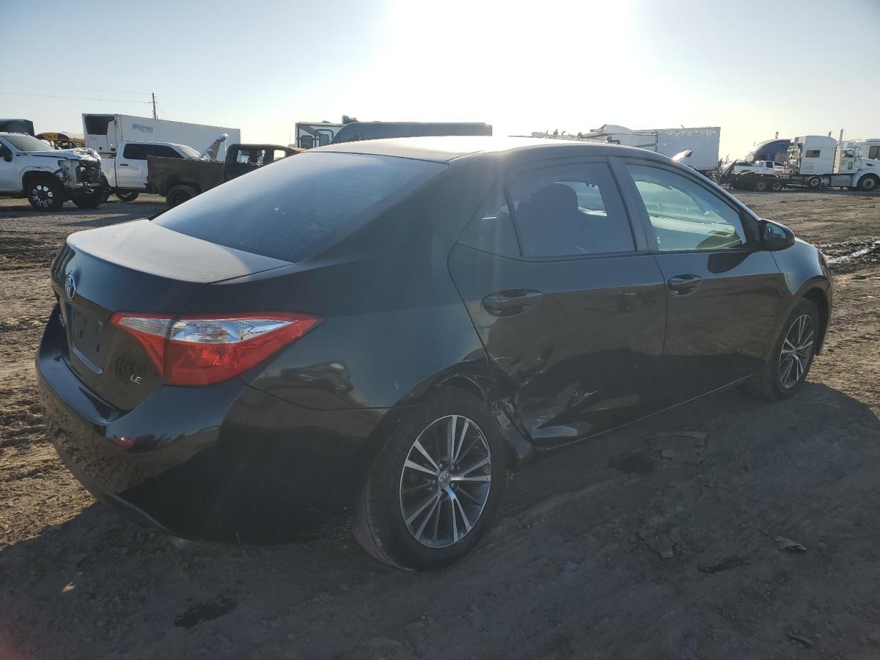 2016 Toyota Corolla VIN 5YFBURHEXGP505061 Copart auction photo, side / undercarriage damage thumbnail 3