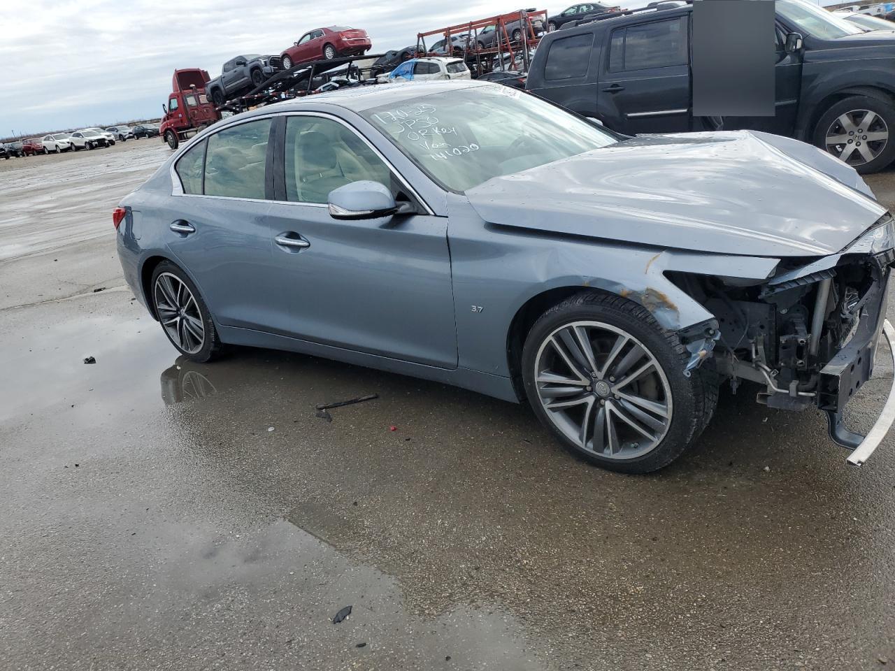 2015 Infiniti Q45 VIN JN1DV7AP3FM343078 Copart auction photo, front end damage thumbnail 4