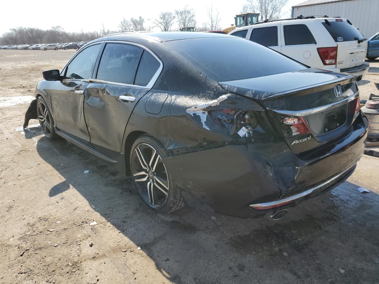 2017 Honda Accord VIN 1HGCR2F57HA169408 Copart auction photo, all over damage thumbnail 2