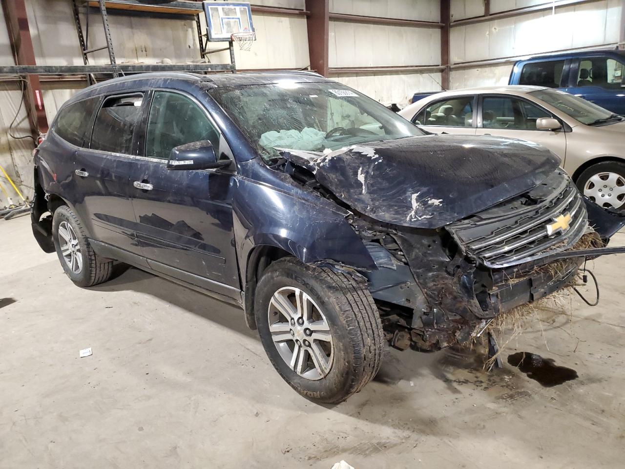 2015 Chevrolet Traverse VIN 1GNKVGKD9FJ349087 Copart auction photo, front end / mechanical damage thumbnail 4