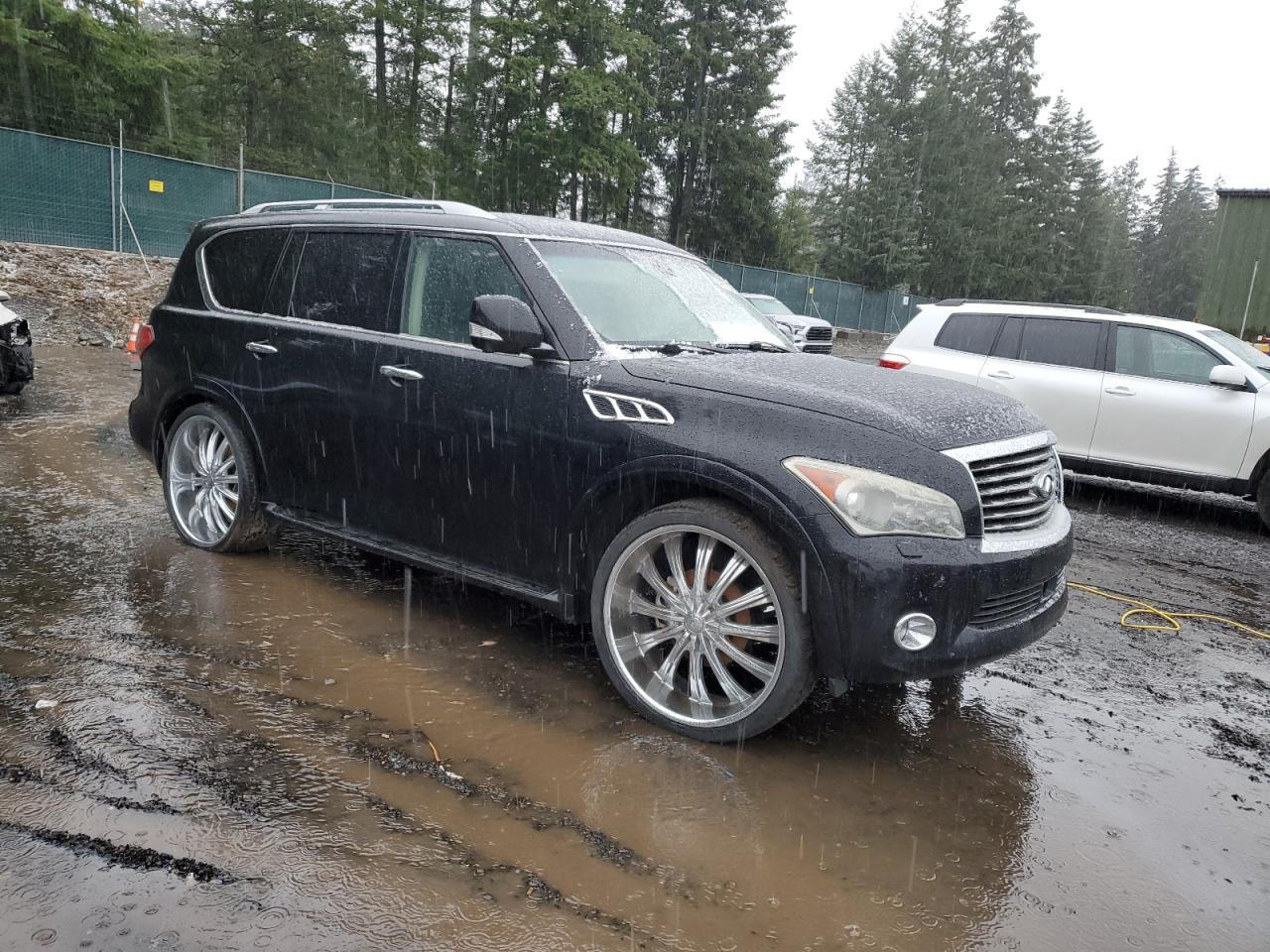 2011 Infiniti QX56 VIN JN8AZ2NE7B9004754 Copart auction photo, mechanical damage thumbnail 4