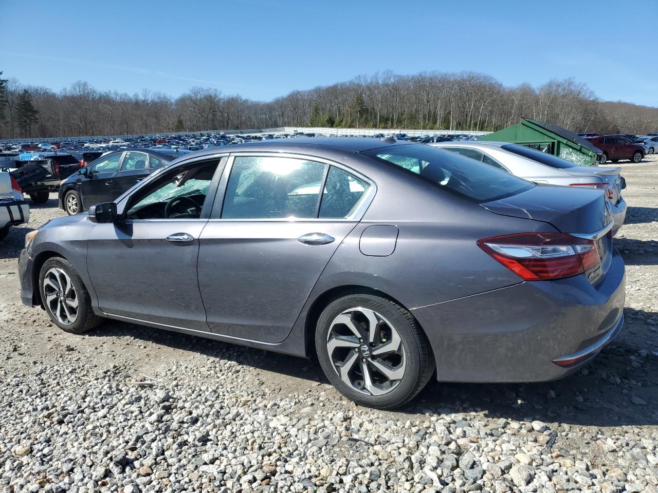 2017 Honda Accord VIN 1HGCR2F71HA025967 Copart auction photo, top/roof / front end damage thumbnail 2