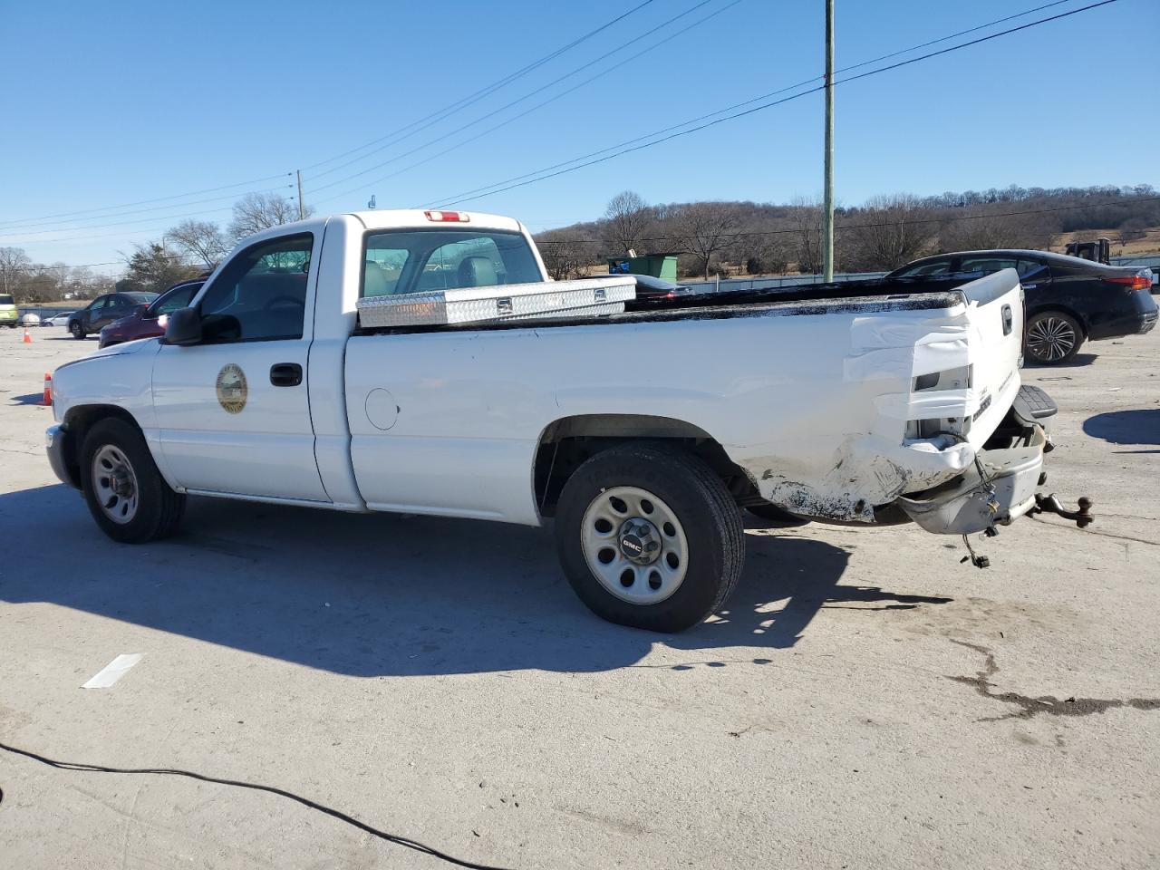 2007 GMC Sierra VIN 1GTEC14VX7Z108351 Copart auction photo, rear end damage thumbnail 2