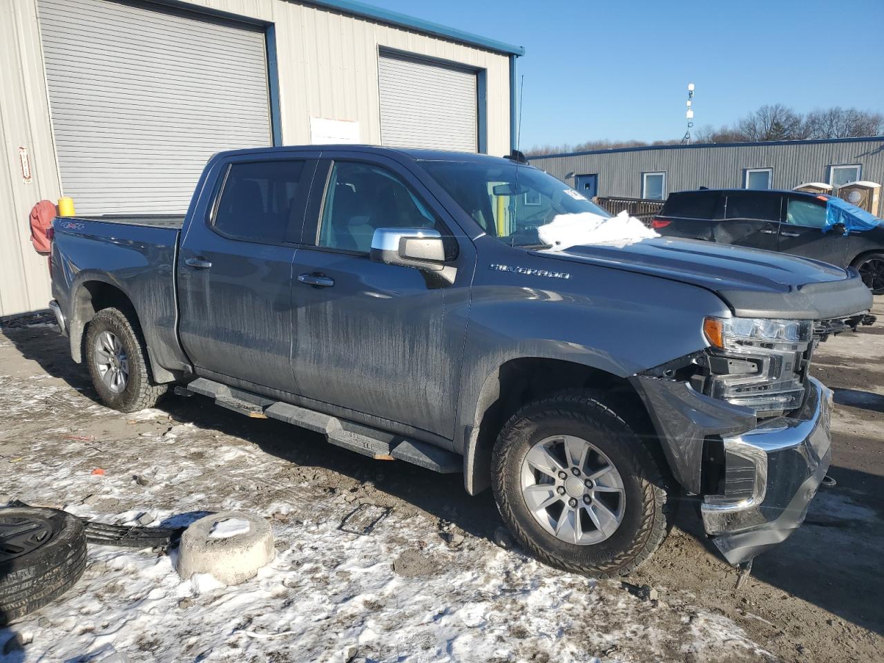 2020 Chevrolet Silverado VIN 3GCUYDED8LG280442 Copart auction photo, front end / side damage thumbnail 4