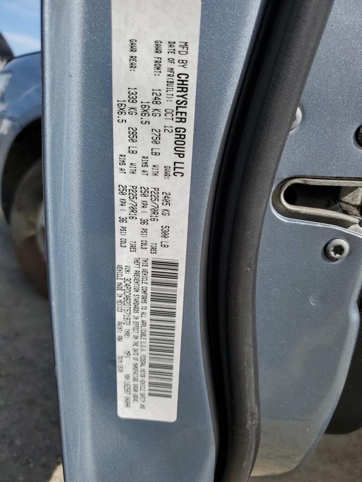 2013 Dodge Journey VIN 3C4PDCAB2DT571972 Copart auction photo, rear end / side damage thumbnail 14