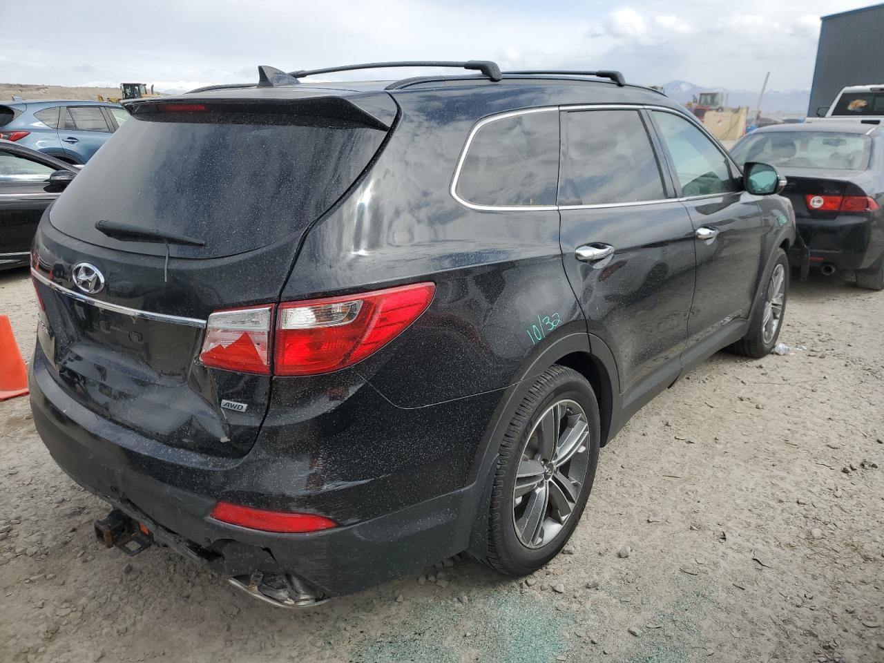2014 Hyundai Santa Fe VIN KM8SNDHF9EU086480 Copart auction photo, all over damage thumbnail 3