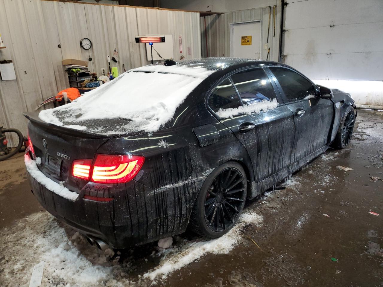 2012 BMW 5er VIN WBAFR9C57CDX78737 Copart auction photo, front end / rear end damage thumbnail 3