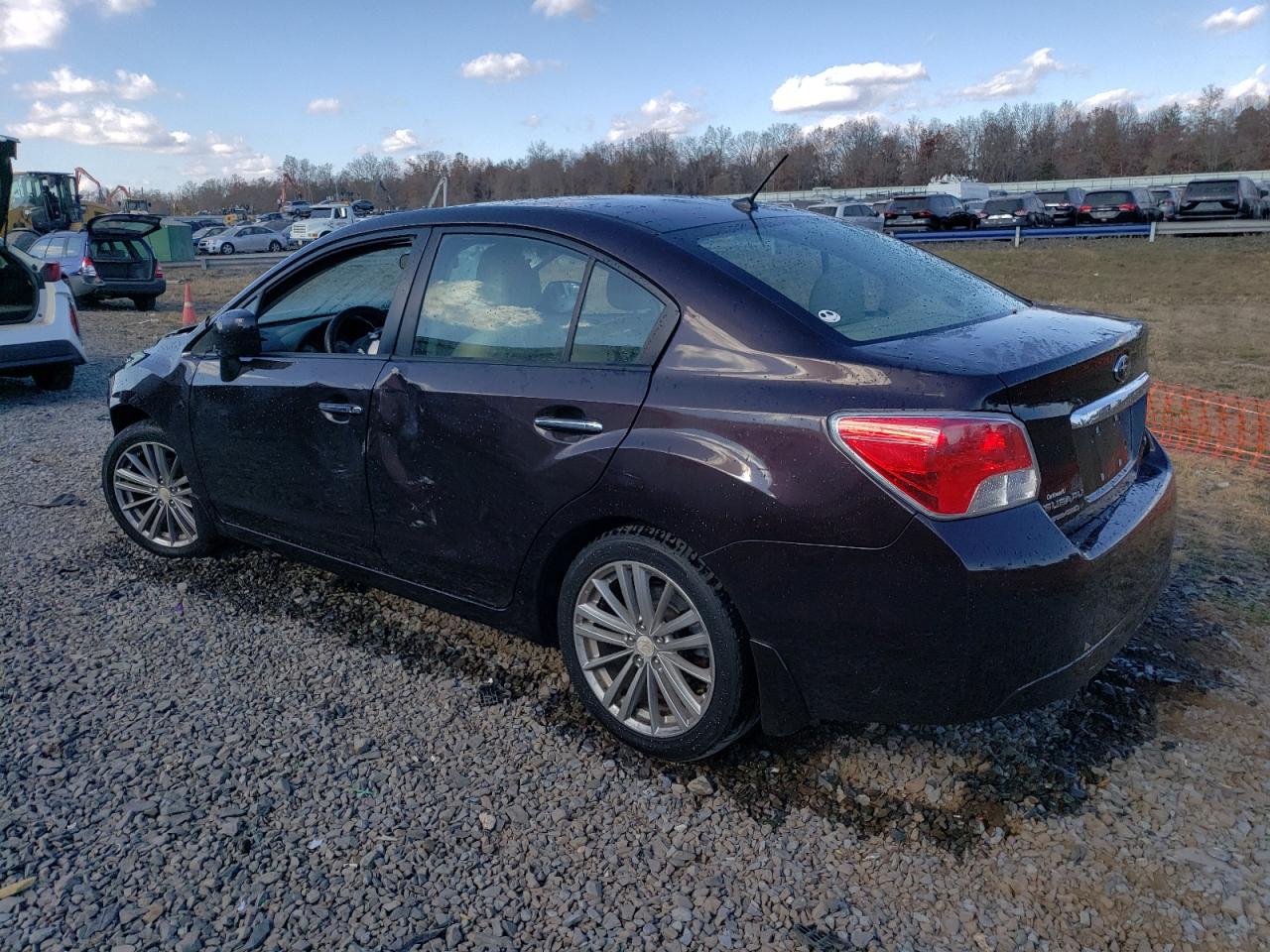 2012 Subaru Impreza VIN JF1GJAG62CH005255 Copart auction photo, front end / side damage thumbnail 2