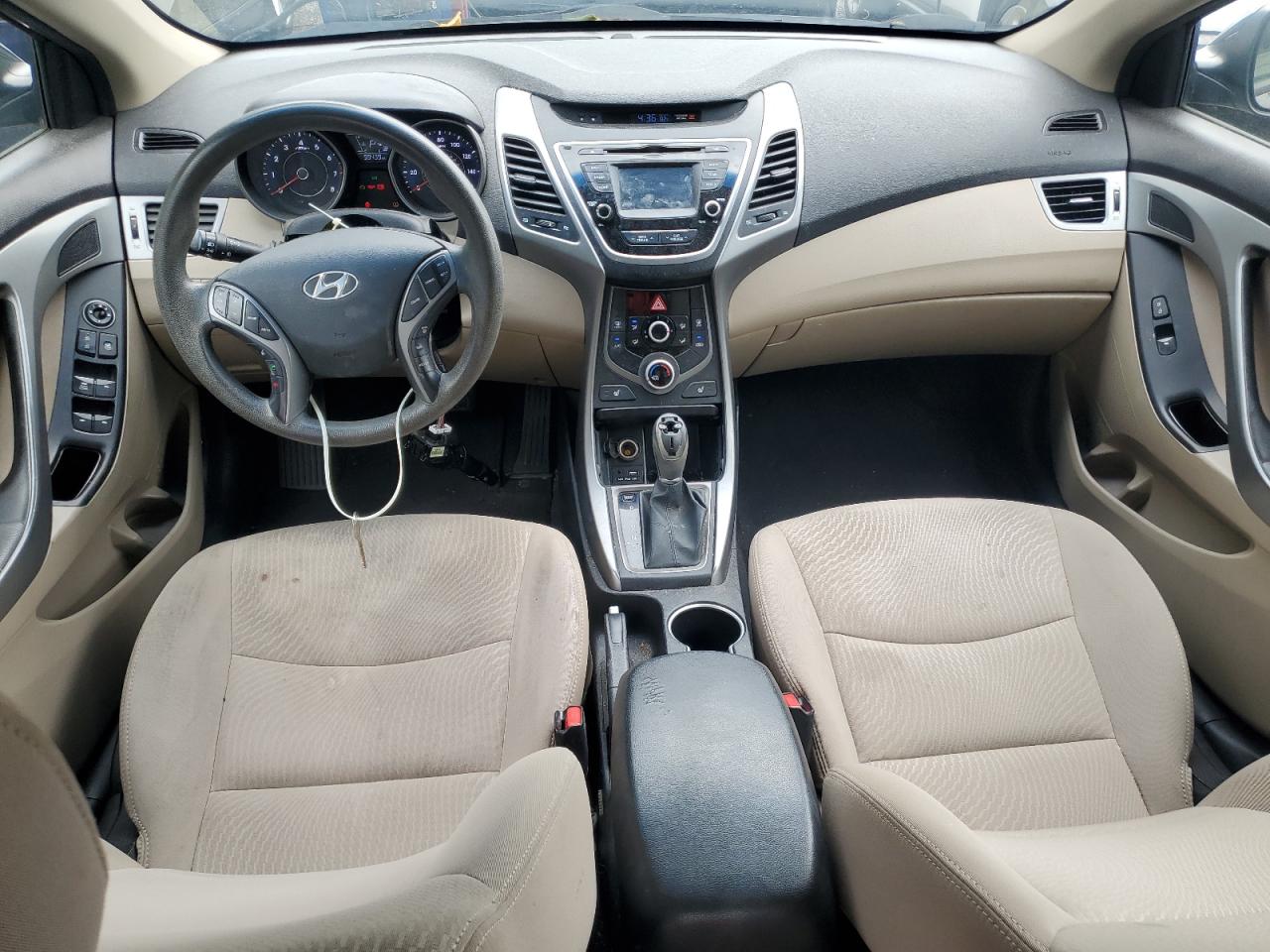 2014 Hyundai Elantra VIN 5NPDH4AE9EH459663 Copart auction photo, vandalism / front end damage thumbnail 8