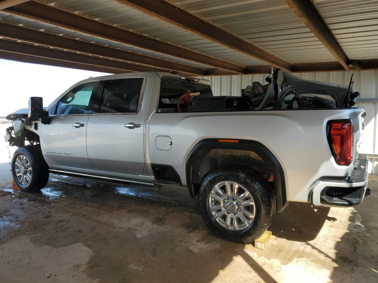 2021 GMC Sierra VIN 1GT49REY5MF137805 Copart auction photo, front end damage thumbnail 2