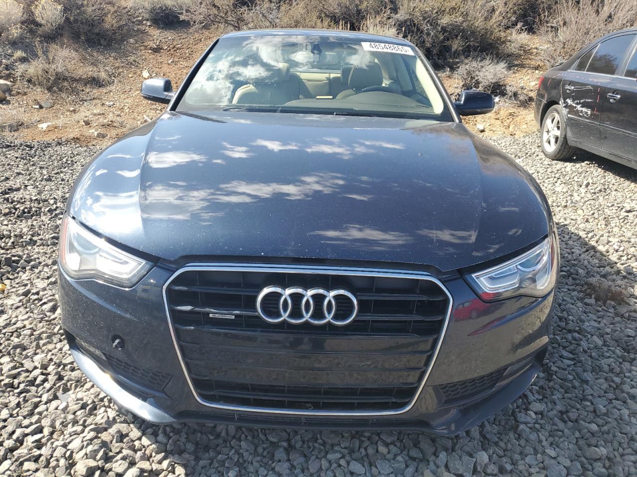 2013 Audi A5 VIN WAULFAFR8DA008173 Copart auction photo, front end / side damage thumbnail 5