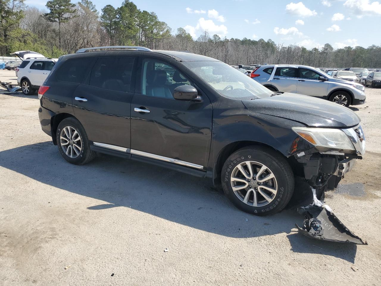 2014 Nissan Pathfinder VIN 5N1AR2MN1EC733302 Copart auction photo, front end damage thumbnail 4