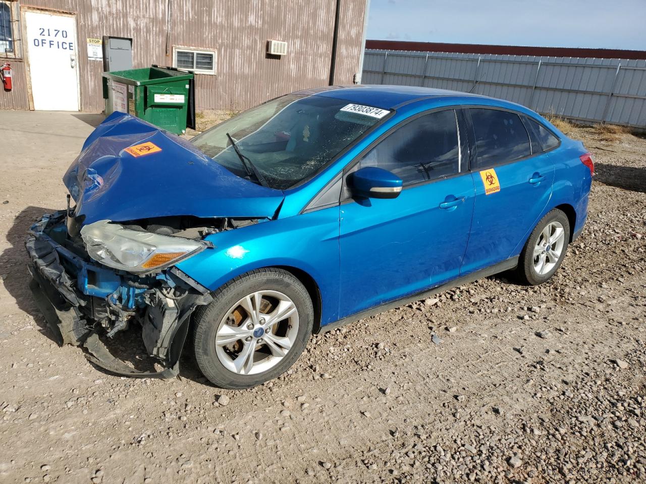 2013 Ford Focus VIN 1FADP3F25DL116019