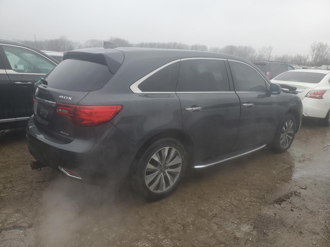 2014 Acura MDX VIN 5FRYD4H49EB047427 Copart auction photo, front end / side damage thumbnail 3