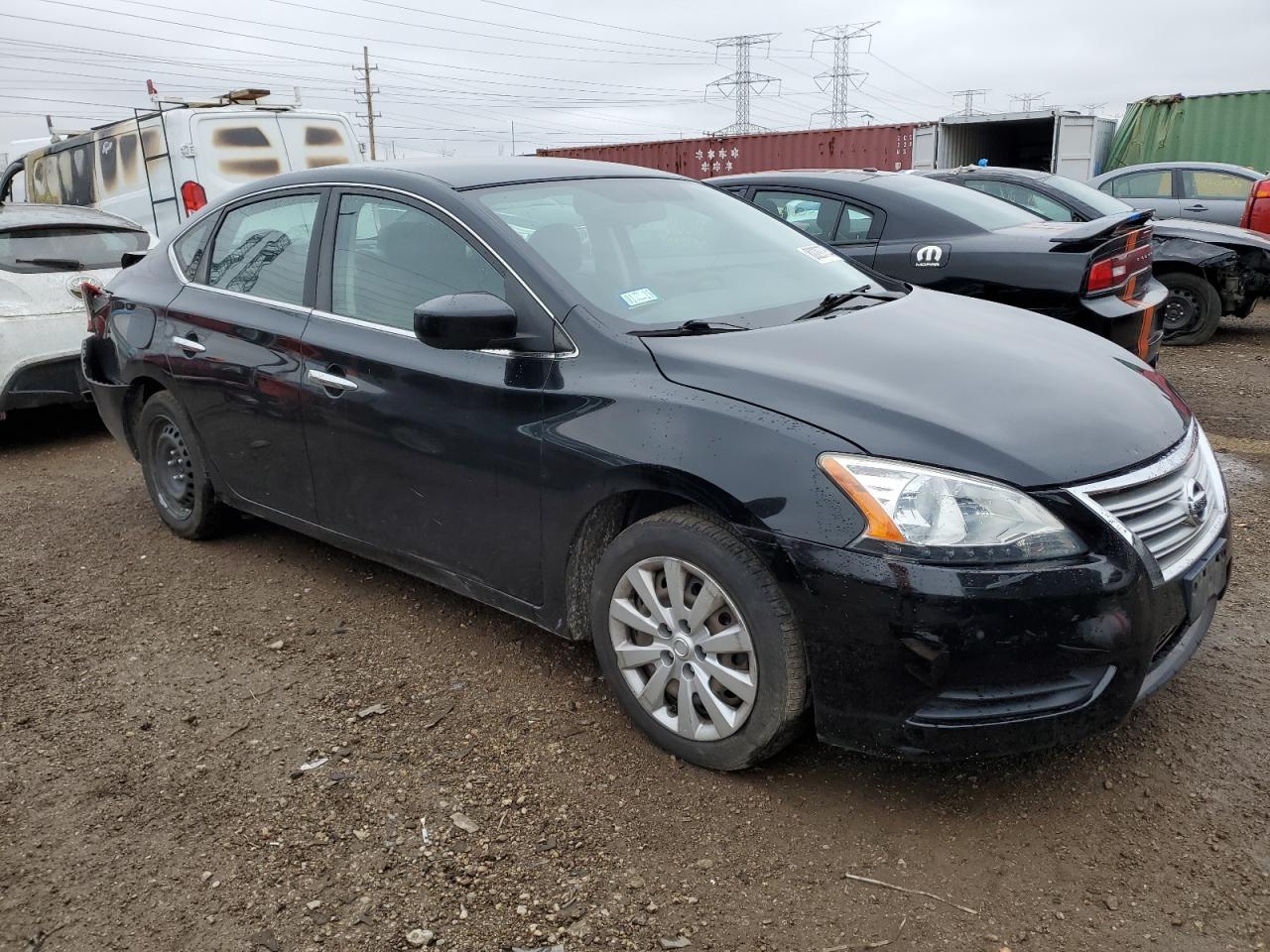 2013 Nissan Sentra VIN 3N1AB7AP1DL784154 Copart auction photo, rear end damage thumbnail 4