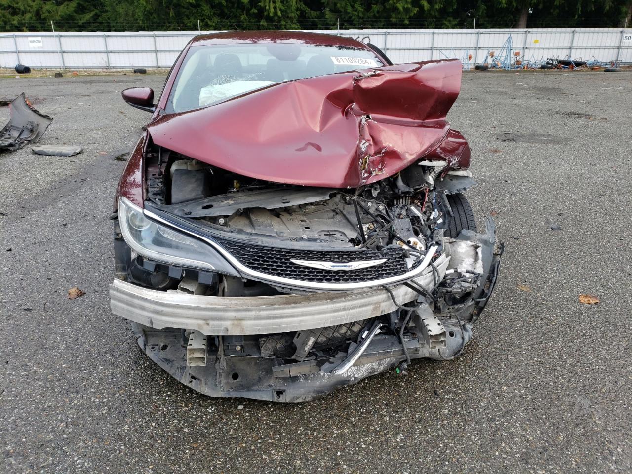 2015 Chrysler 200 VIN 1C3CCCCB3FN577060 Copart auction photo, front end damage thumbnail 5