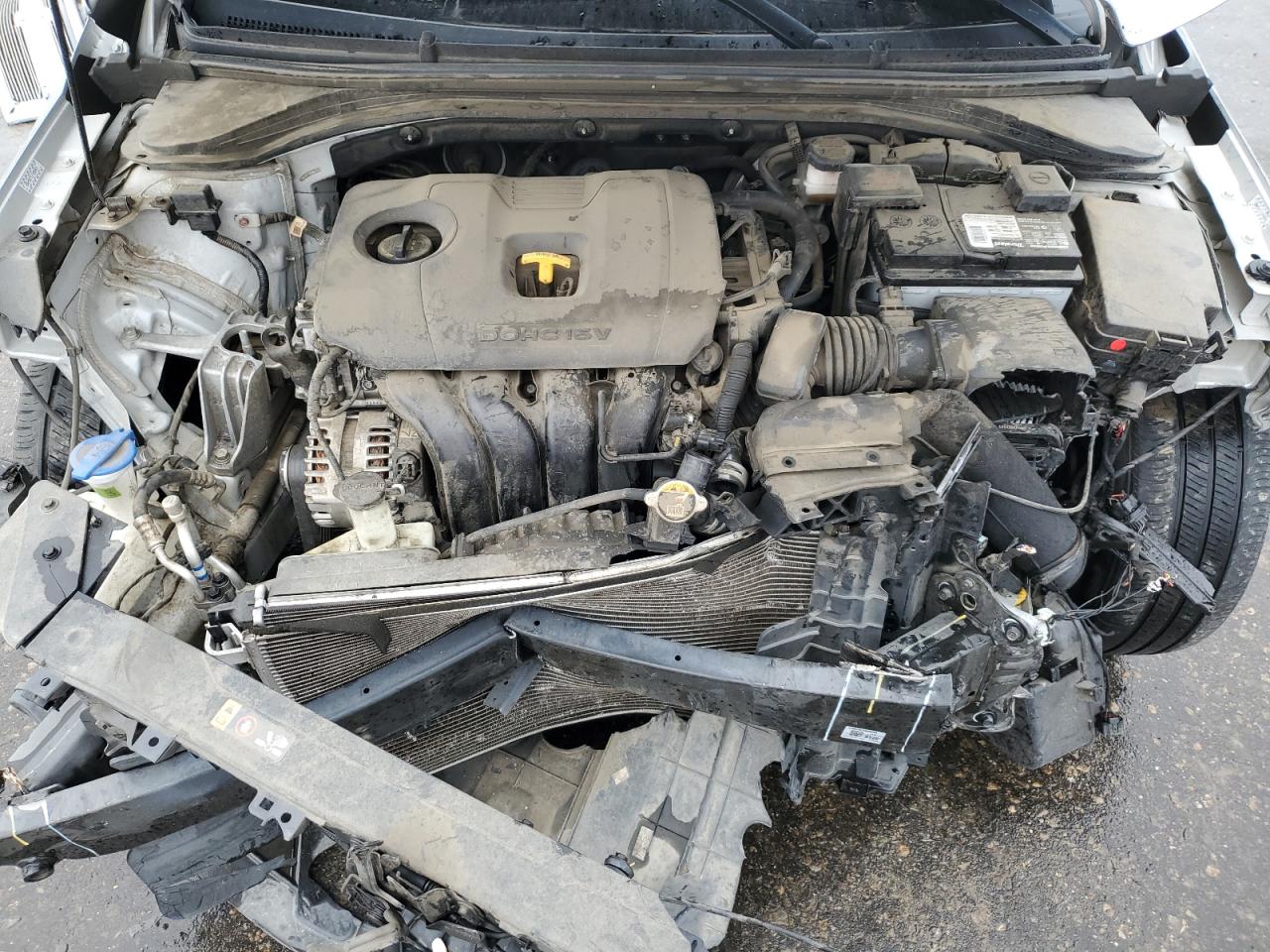 2020 Hyundai Elantra VIN KMHD84LF1LU954962 Copart auction photo, front end damage thumbnail 13