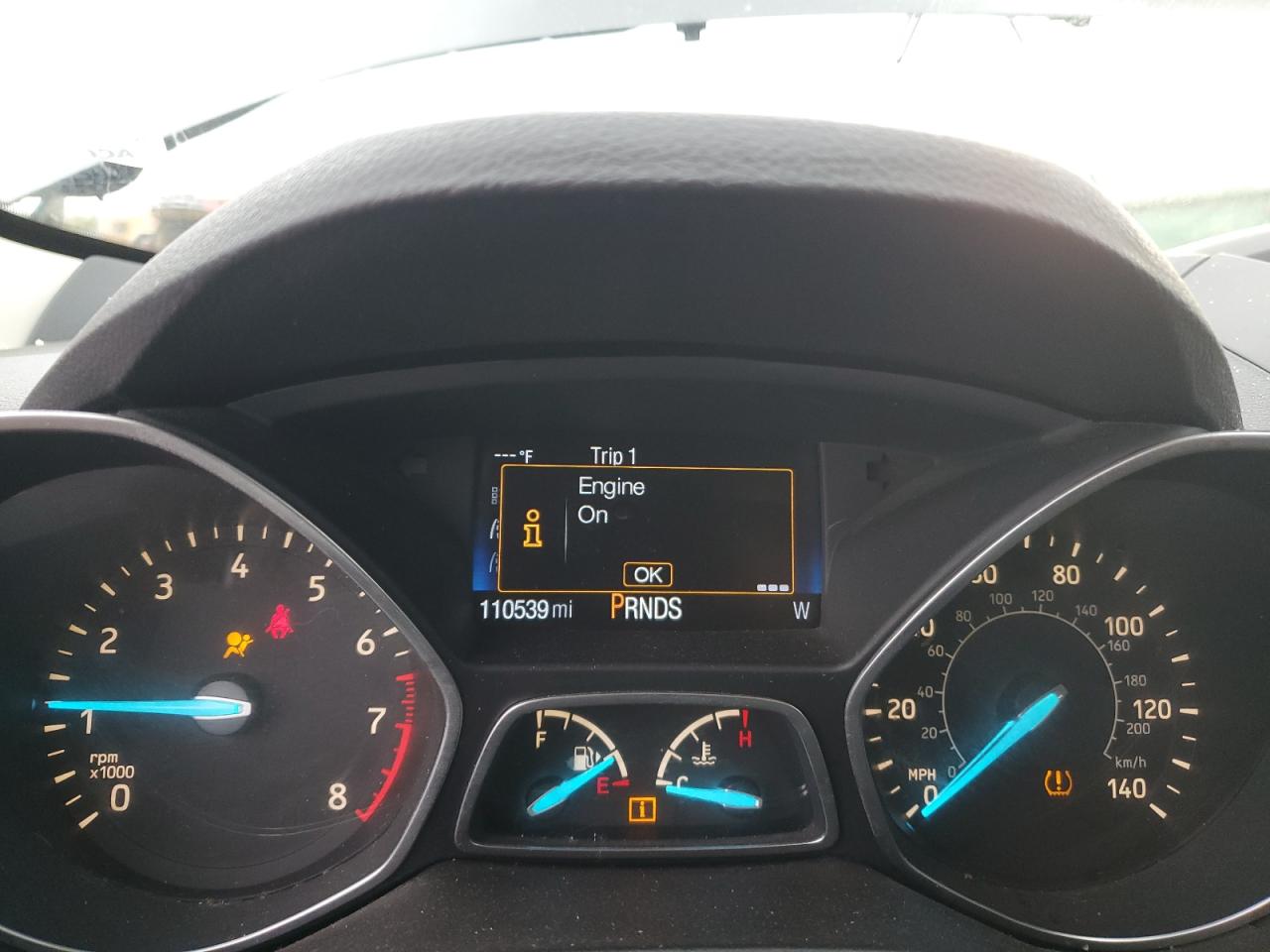 2017 Ford Escape VIN 1FMCU0F74HUA67335 Copart auction photo, front end / side damage thumbnail 9