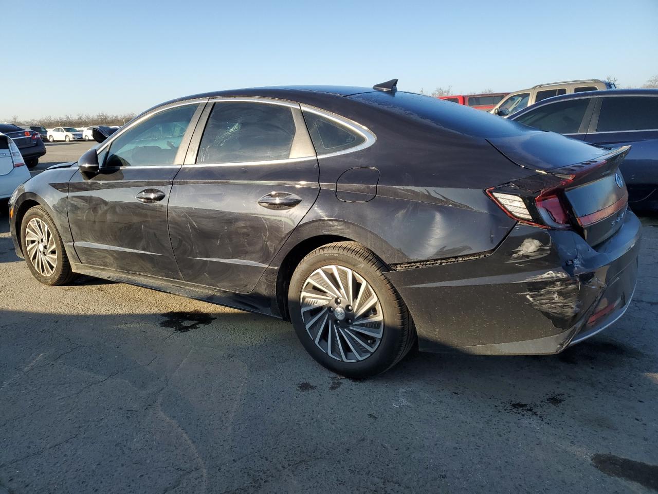 2023 Hyundai Sonata VIN KMHL34JJ2PA062843 Copart auction photo, side / rear end damage thumbnail 2