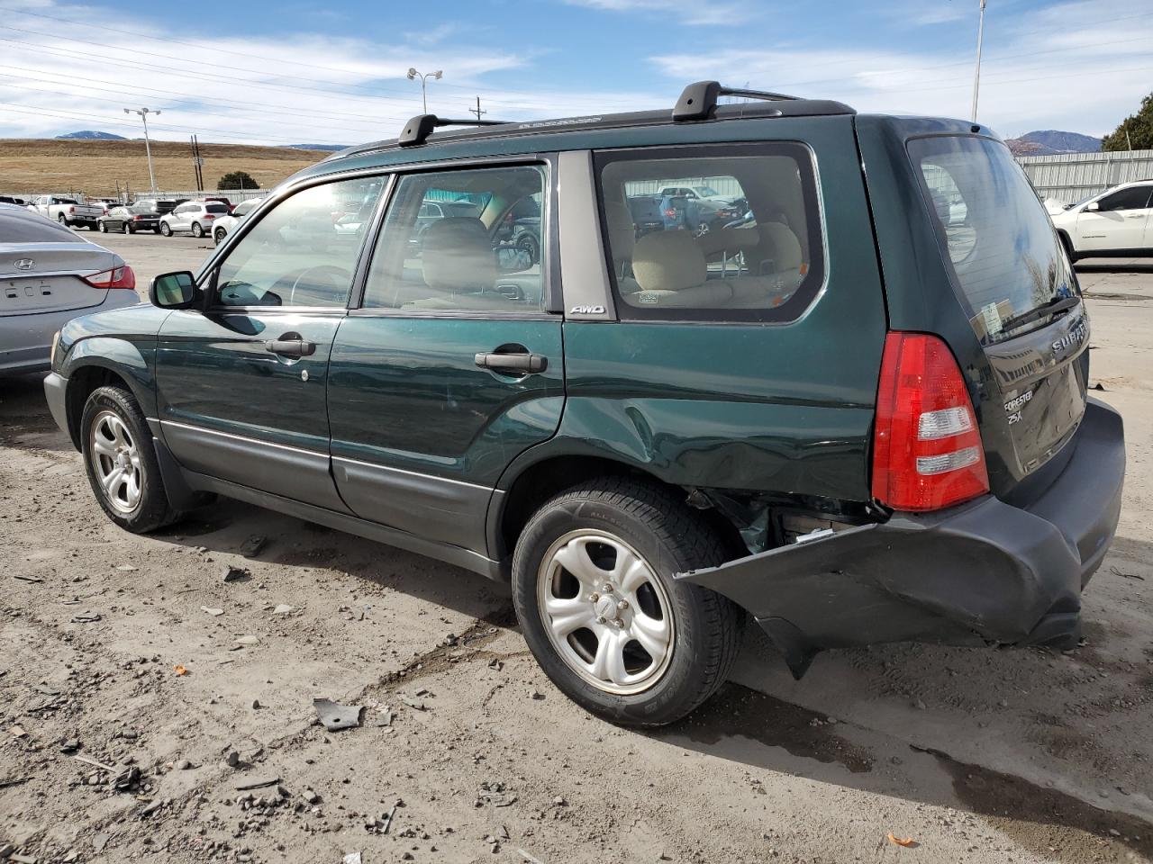 2004 Subaru Forester VIN JF1SG63664H708256 Copart auction photo, rear end damage thumbnail 2