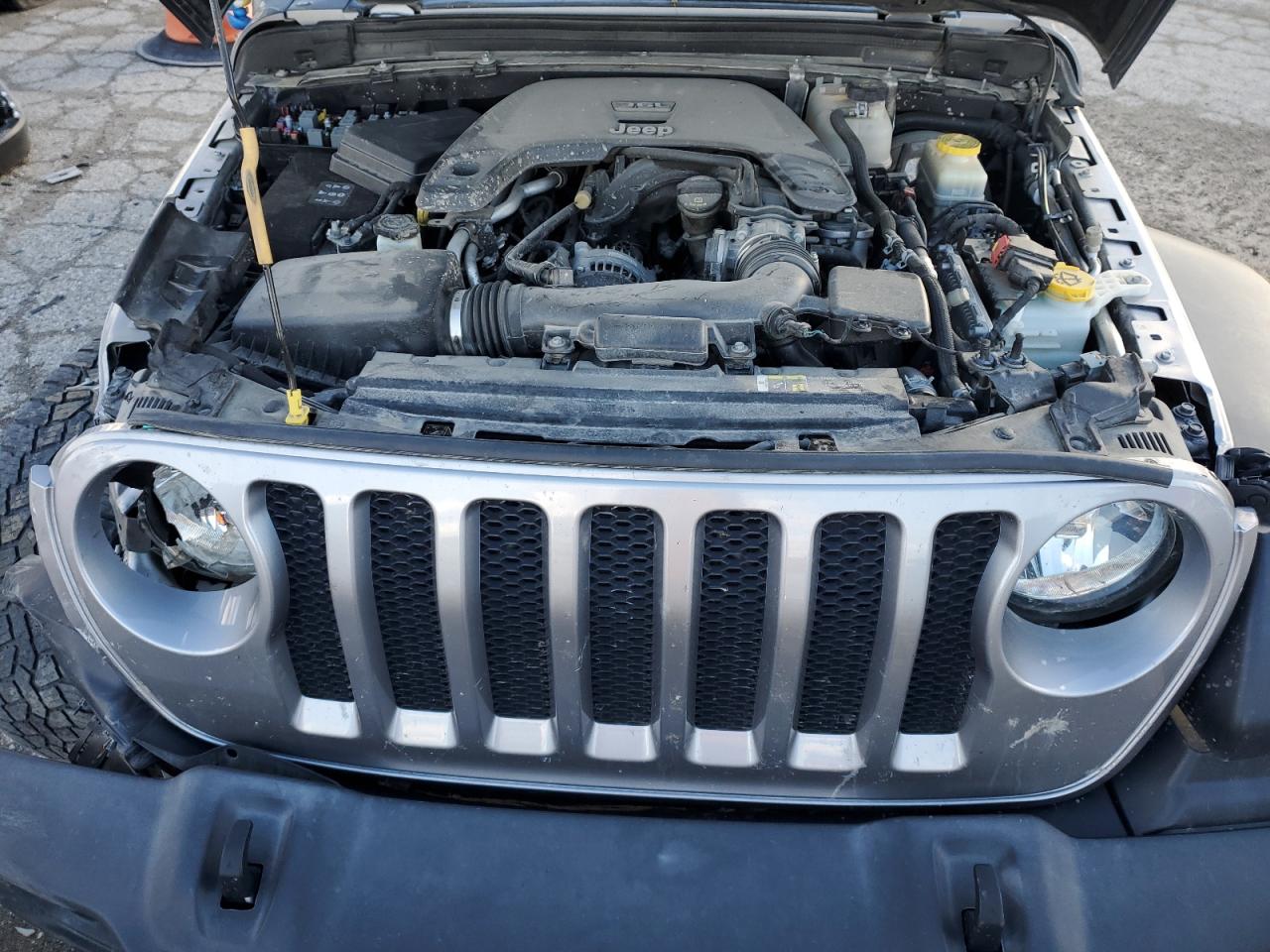 2019 Jeep Wrangler VIN 1C4HJXDG5KW555428 Copart auction photo, front end / mechanical damage thumbnail 13