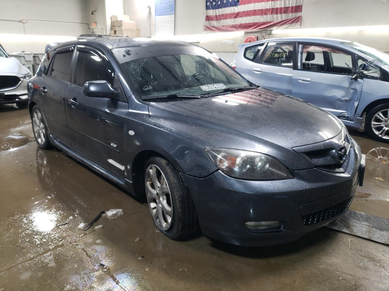 2009 Mazda 3 VIN JM1BK343591218953 Copart auction photo, front end / side damage thumbnail 4