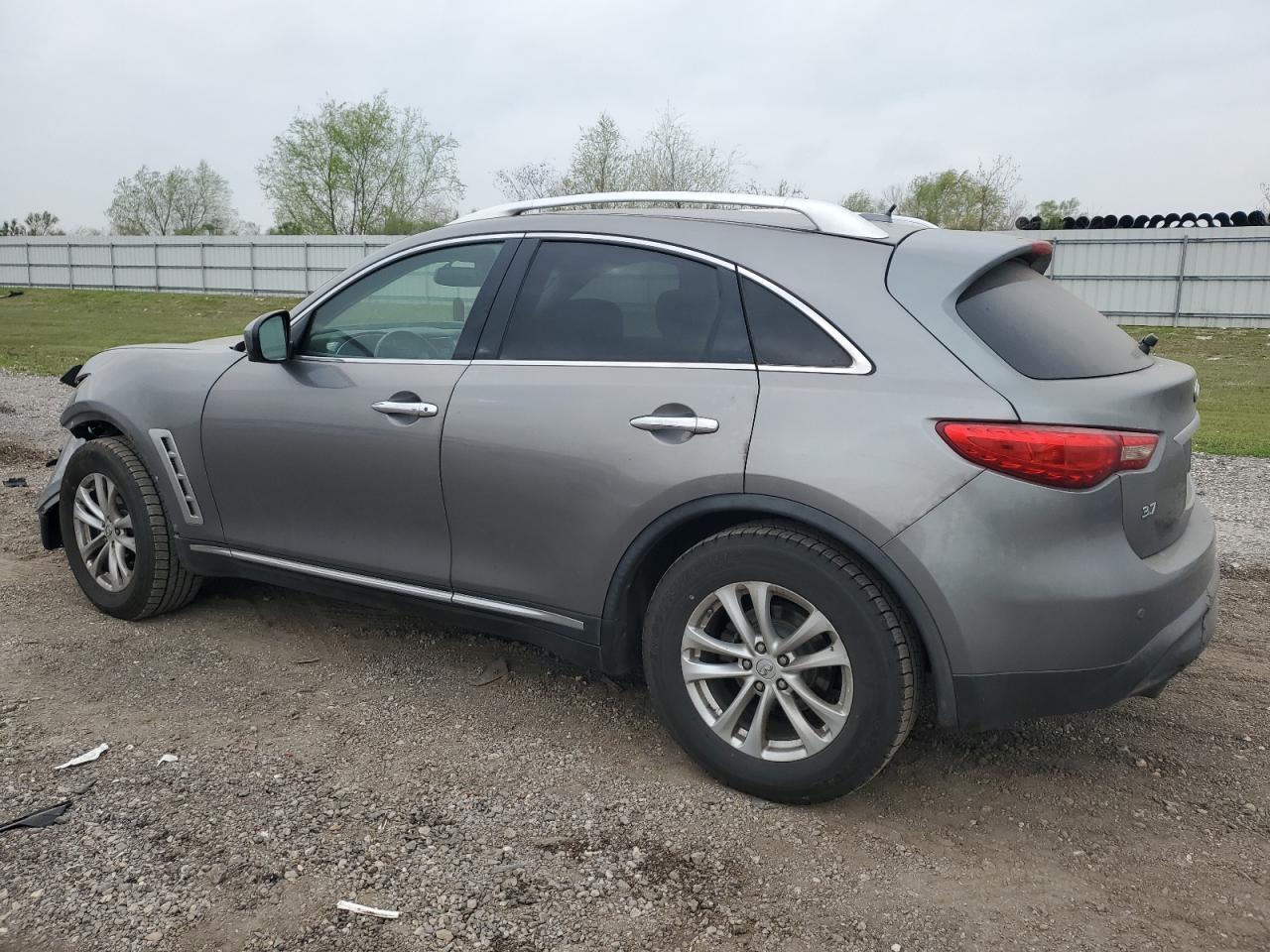 2014 Infiniti QX70 VIN JN8CS1MW1EM413352 Copart auction photo, front end / rear end damage thumbnail 2