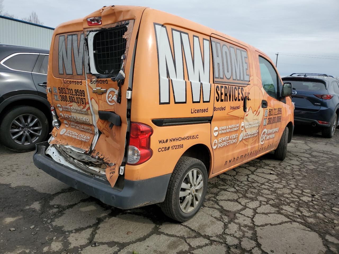 2017 Chevrolet Express VIN 3N63M0ZN5HK691933 Copart auction photo, rear end / front end damage thumbnail 3