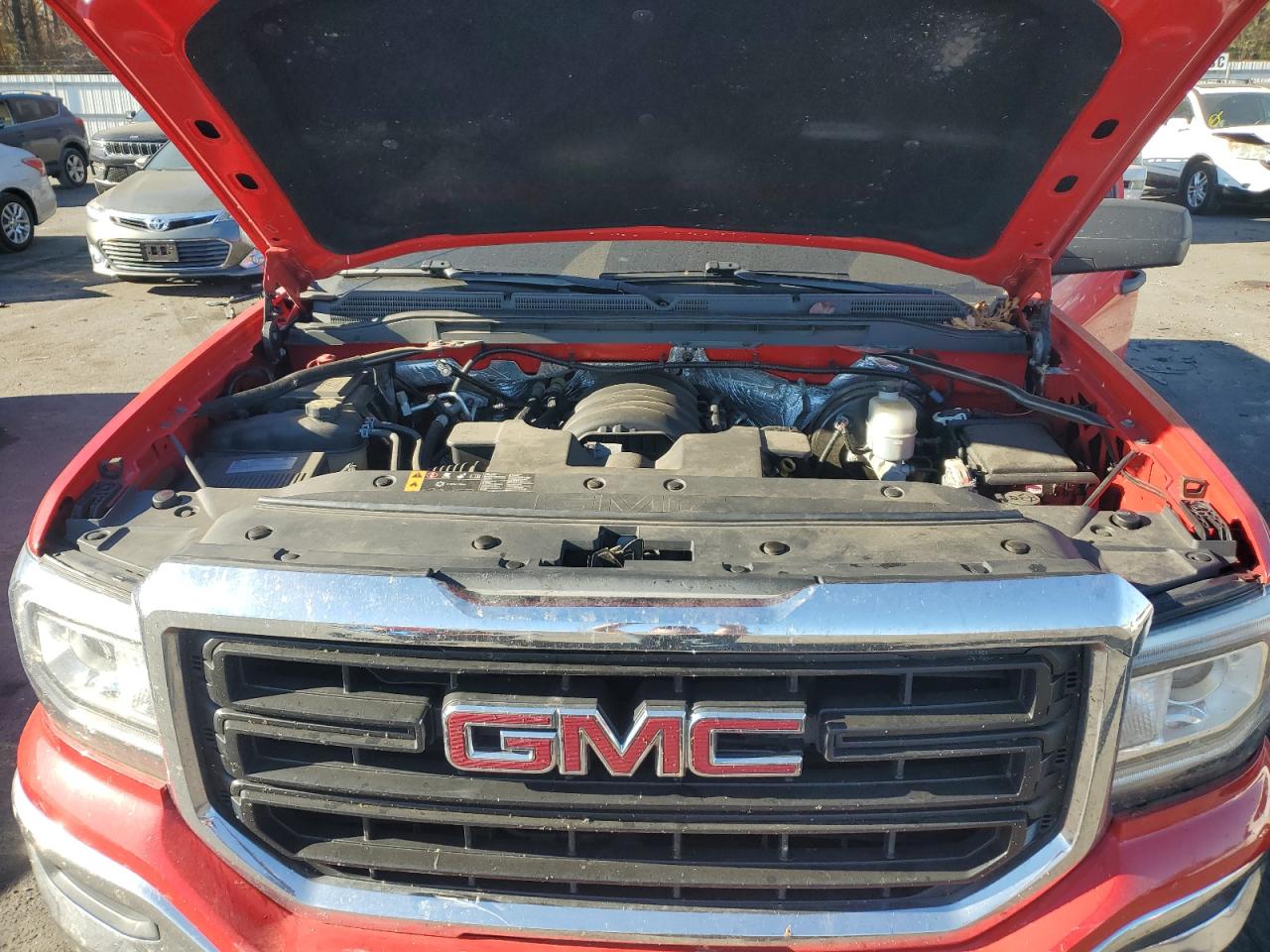 2017 GMC Sierra VIN 1GTV2LEC1HZ370823 Copart auction photo, front end damage thumbnail 11