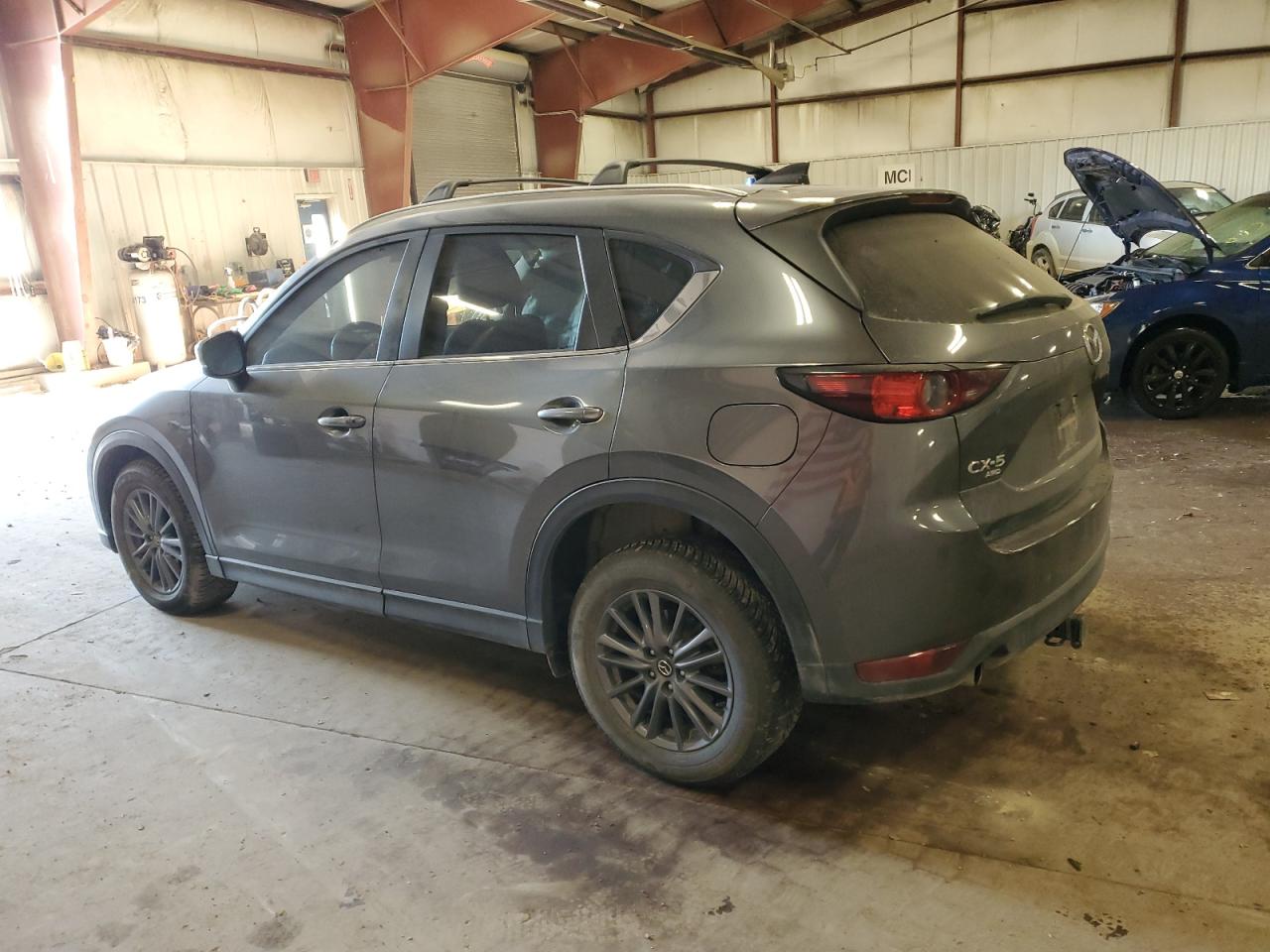 2020 Mazda CX-5 VIN JM3KFBCM9L0858614 Copart auction photo, side / front end damage thumbnail 2