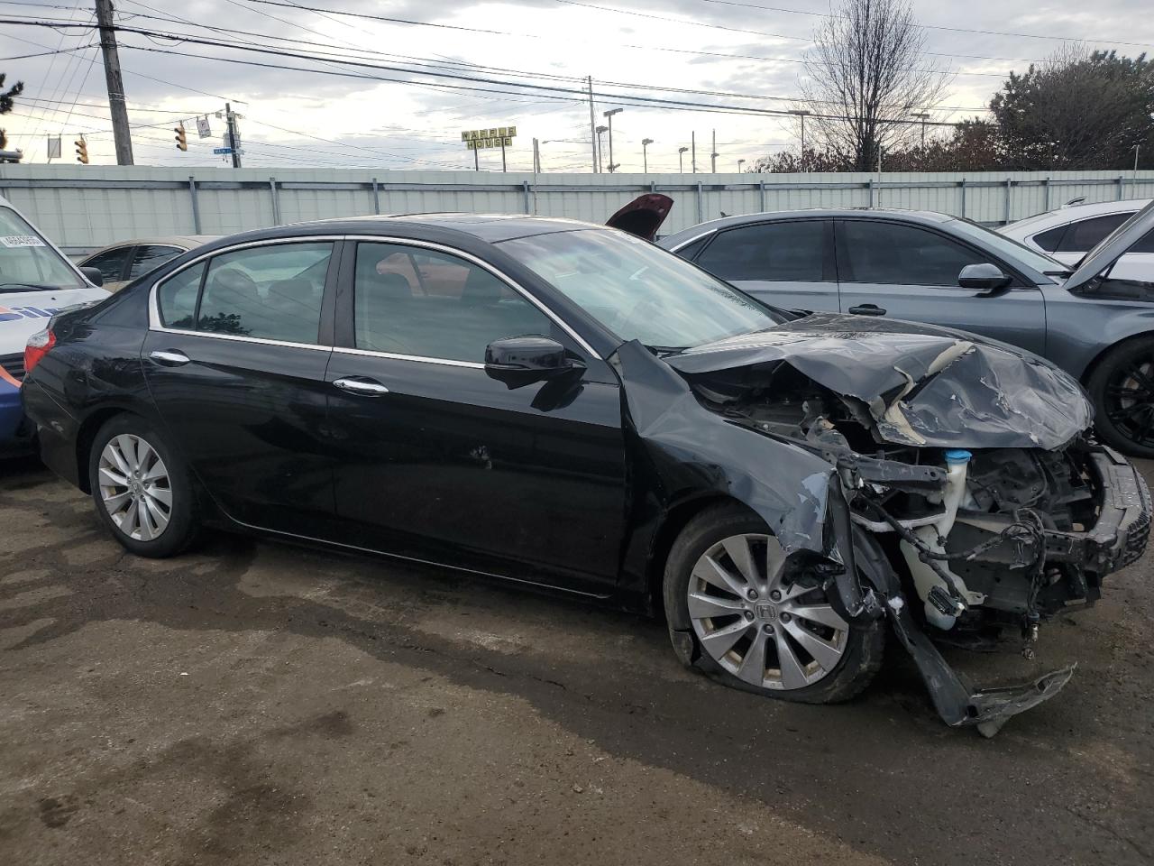 2013 Honda Accord VIN 1HGCR2F74DA170267 Copart auction photo, front end / undercarriage damage thumbnail 4