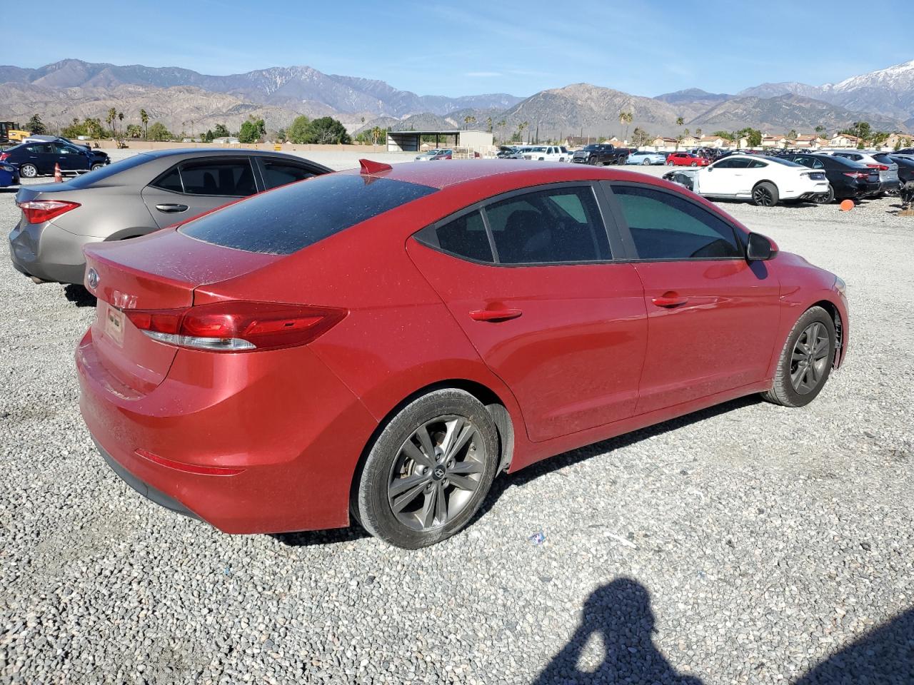 2018 Hyundai Elantra VIN 5NPD84LF6JH306500 Copart auction photo, side damage thumbnail 3