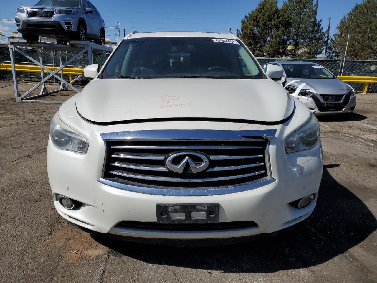 2015 Infiniti QX60 VIN 5N1AL0MM6FC521686 Copart auction photo, side / rear end damage thumbnail 5