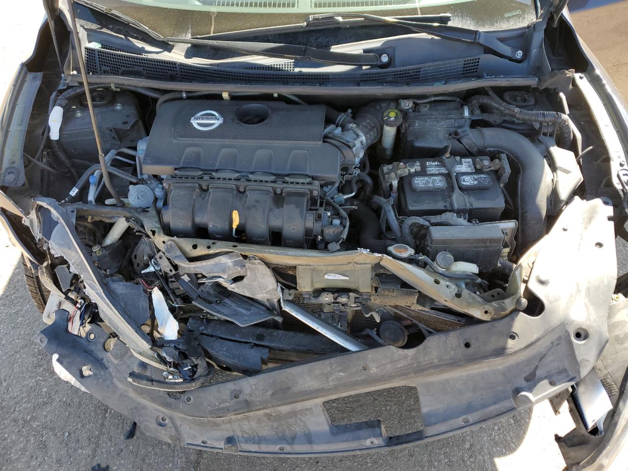 2014 Nissan Sentra VIN 1N4AB7AP3EN855147 Copart auction photo, front end damage thumbnail 11