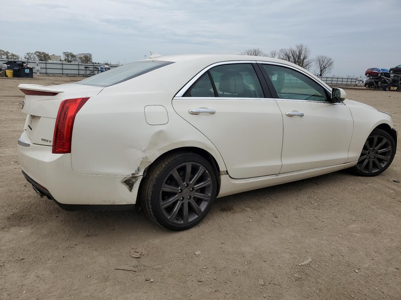 2014 Cadillac ATS VIN 1G6AH5RX9E0129861 Copart auction photo, all over damage thumbnail 3