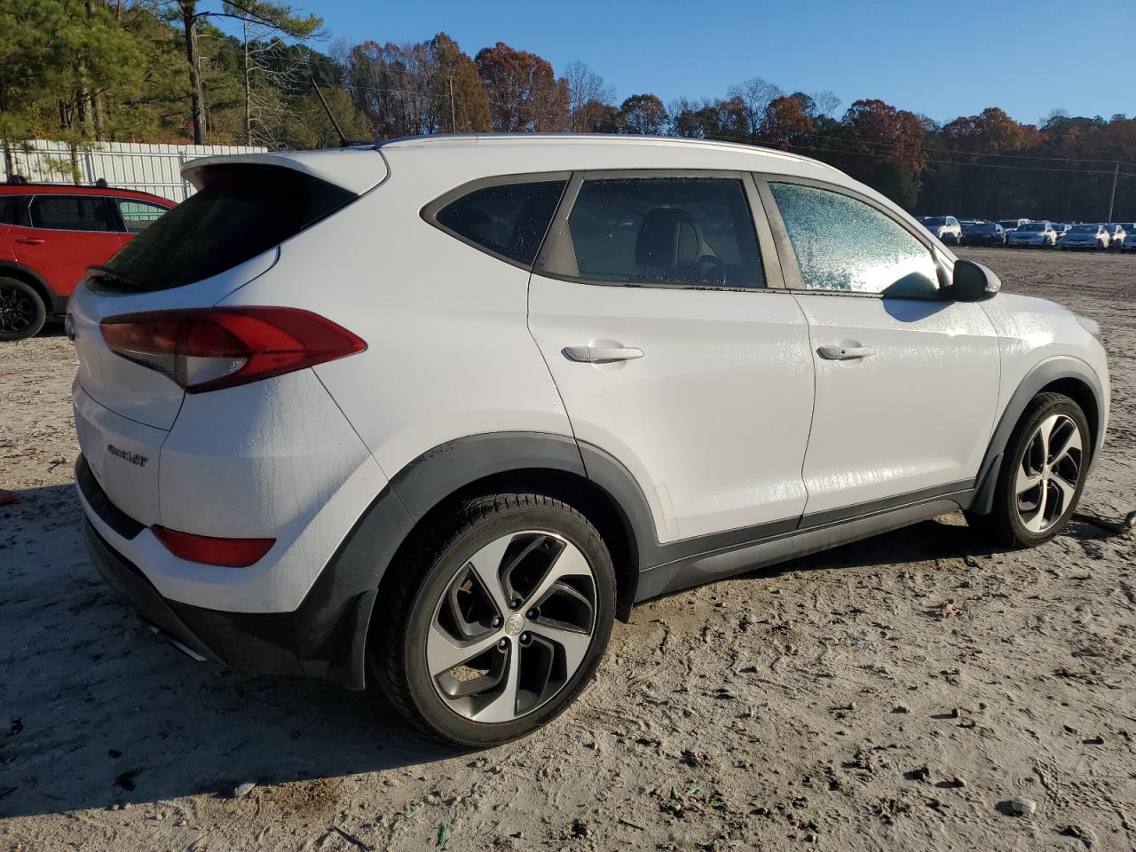 2016 Hyundai Tucson VIN KM8J33A29GU181210 Copart auction photo, side / front end damage thumbnail 3