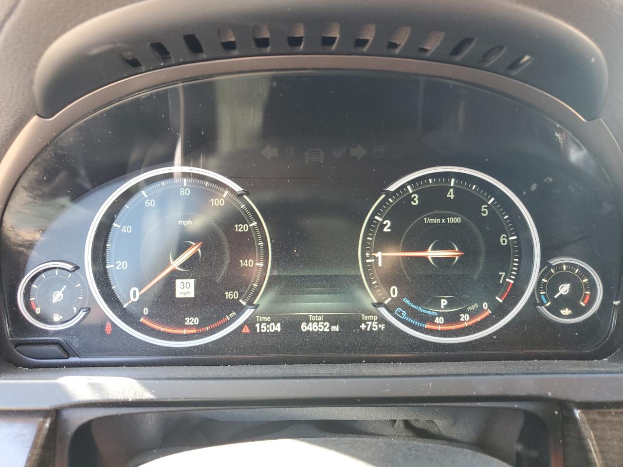 2015 BMW 7er VIN WBAYA6C52FGK16391 Copart auction photo, side / front end damage thumbnail 9