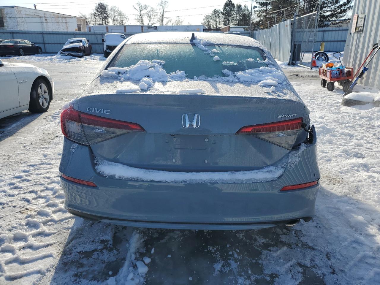 2022 Honda Civic VIN 2HGFE2F53NH582593 Copart auction photo, rear end / undercarriage damage thumbnail 6