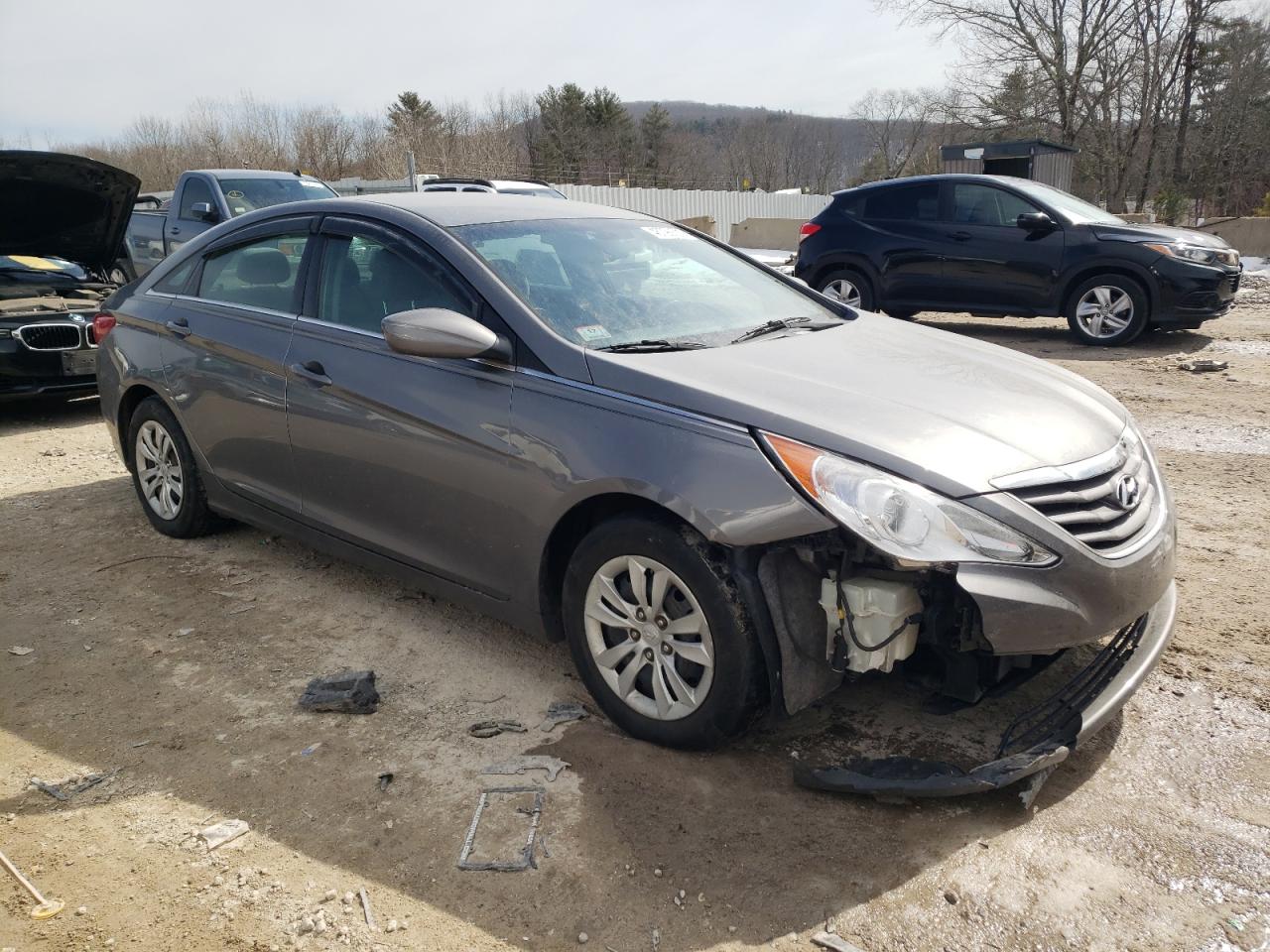 2012 Hyundai Sonata VIN 5NPEB4AC7CH346067 Copart auction photo, vandalism / front end damage thumbnail 4