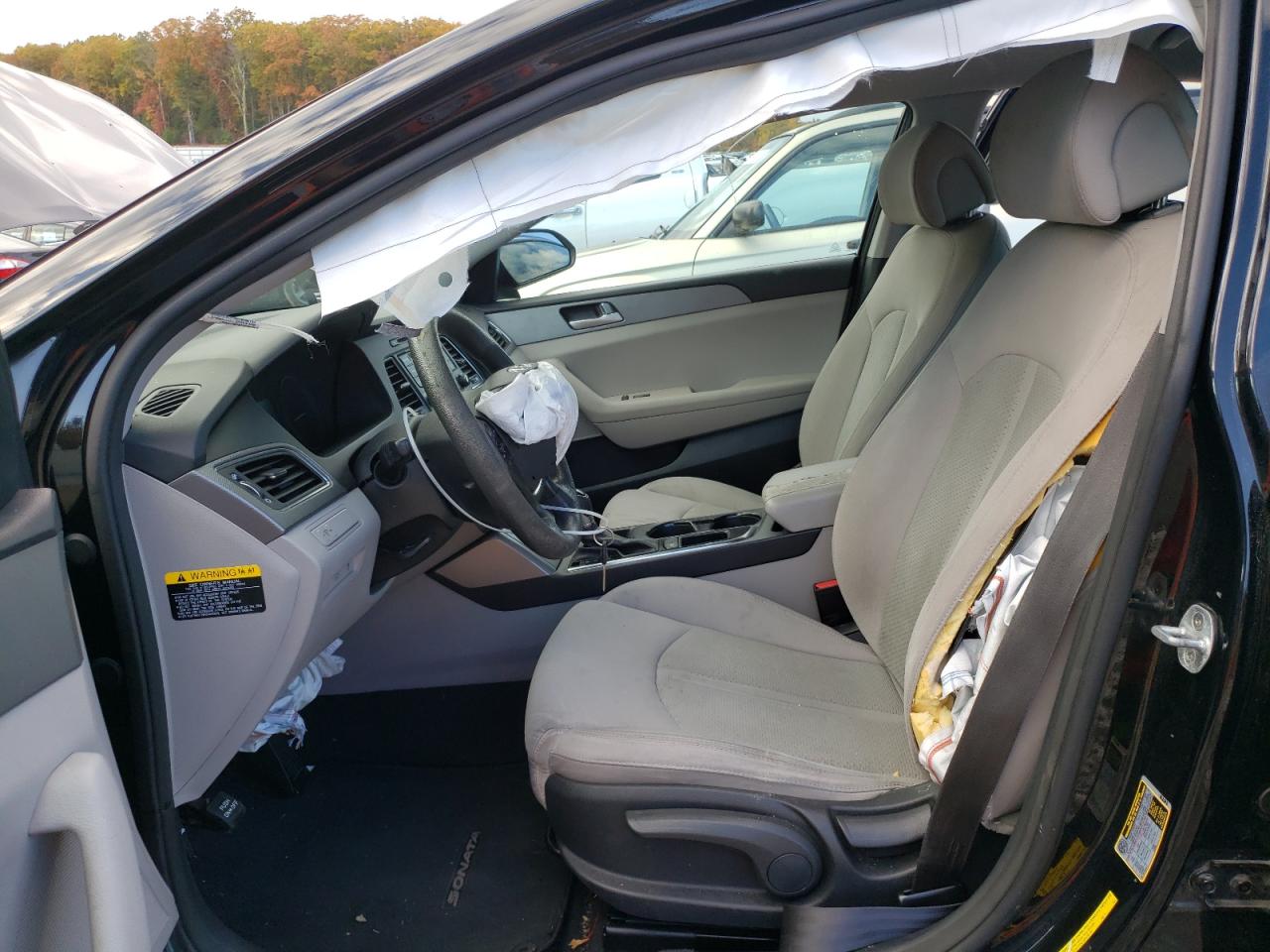 2015 Hyundai Sonata VIN 5NPE24AF3FH145023 Copart auction photo, front end / side damage thumbnail 7