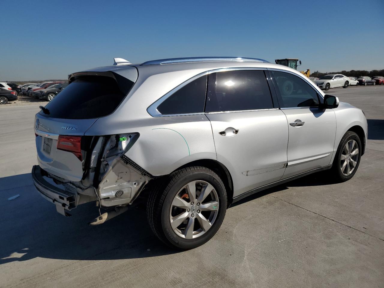 2015 Acura MDX VIN 5FRYD3H88FB014739 Copart auction photo, rear end damage thumbnail 3