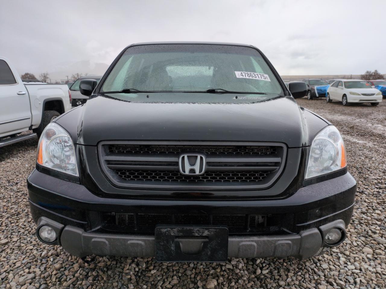 2004 Honda Pilot VIN 2HKYF18534H503909 Copart auction photo, front end damage thumbnail 5
