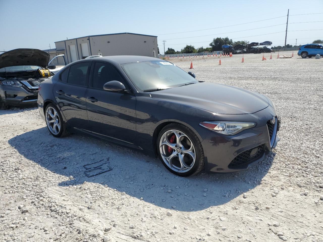 2019 Alfa Romeo Giulia VIN ZARFAMBN6K7603610 Copart auction photo, unknown damage thumbnail 4