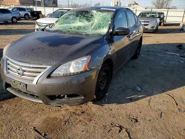 2014 Nissan Sentra VIN 3N1AB7AP0EL674939 Copart auction photo, side / top/roof damage thumbnail 10