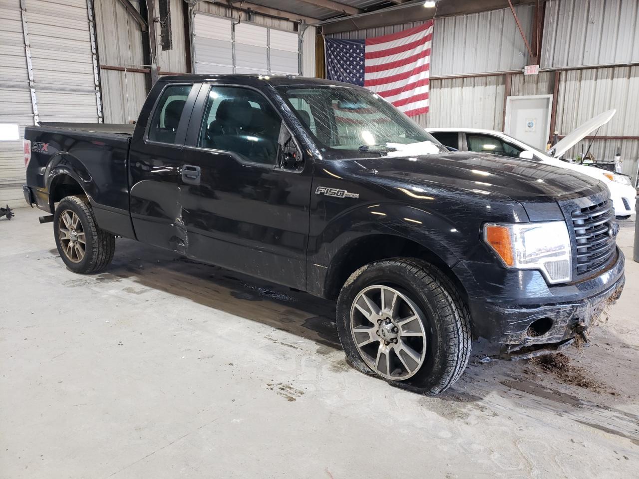 2014 Ford F-150 VIN 1FTFX1EF5EKF75053 Copart auction photo, front end / side damage thumbnail 4