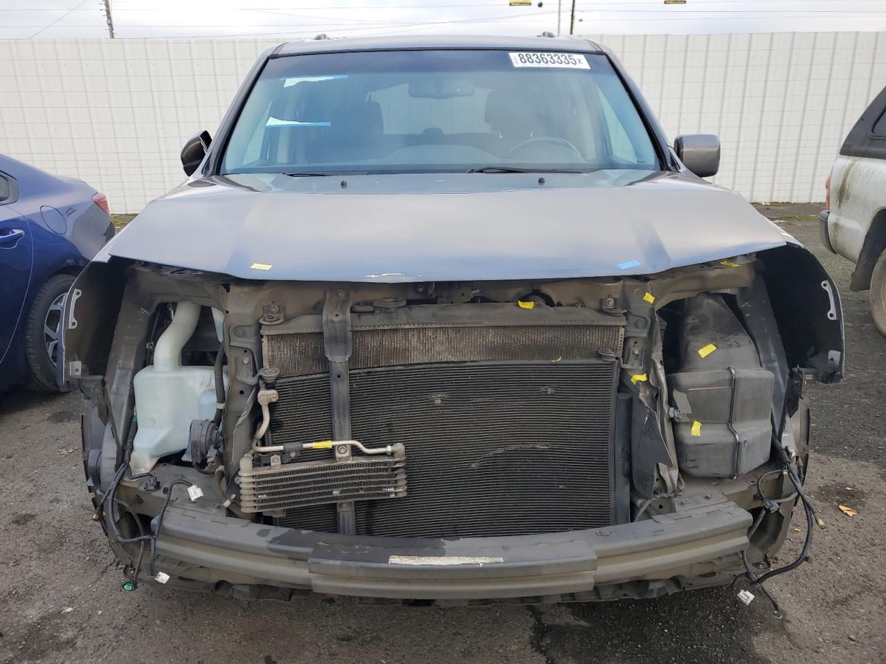 2012 Honda Pilot VIN 5FNYF4H71CB052883 Copart auction photo, front end damage thumbnail 5