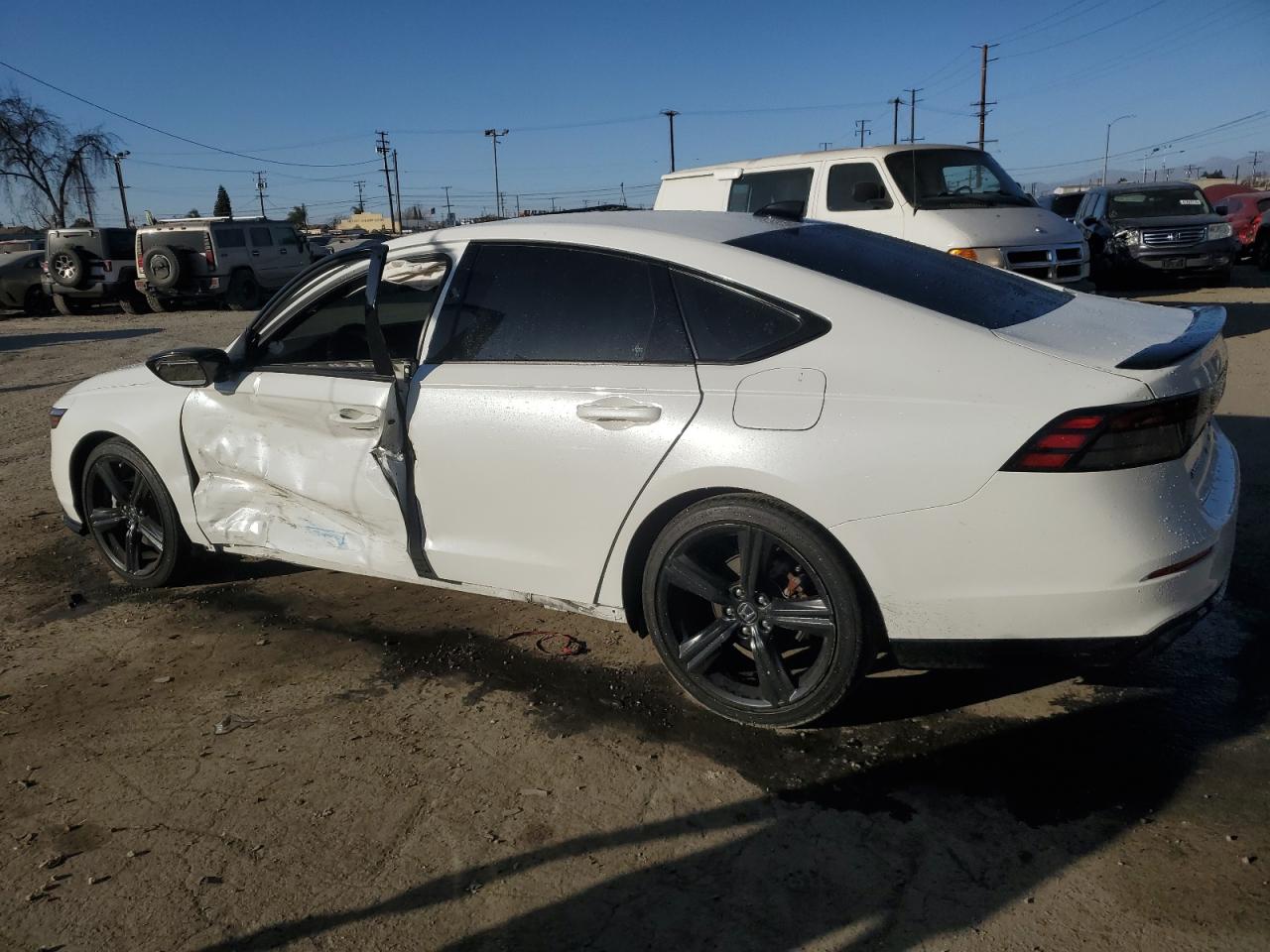 2023 Honda Accord VIN 1HGCY2F75PA038500 Copart auction photo, side damage thumbnail 2