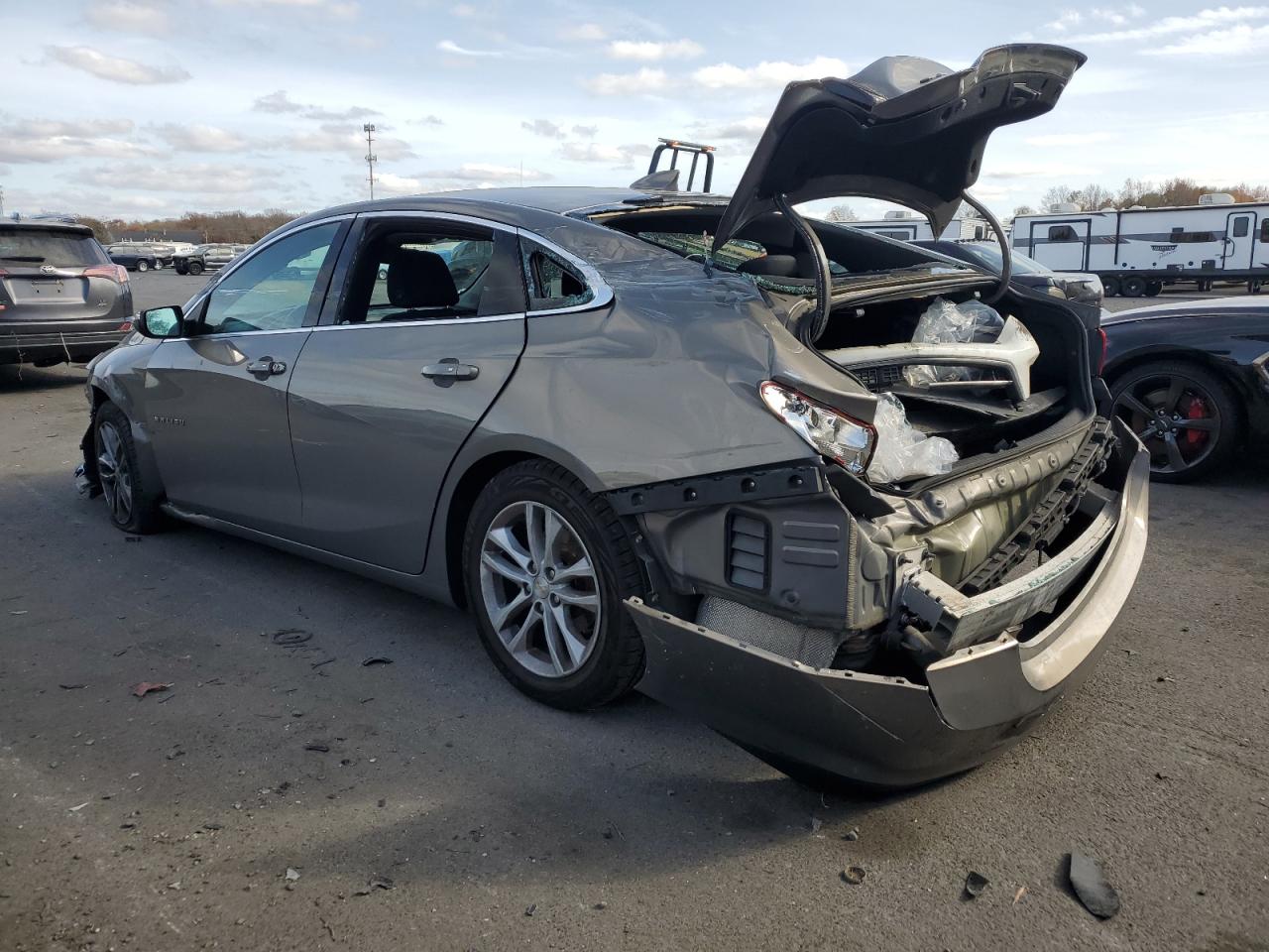2017 Chevrolet Malibu VIN 1G1ZE5ST1HF133266 Copart auction photo, rear end / front end damage thumbnail 2