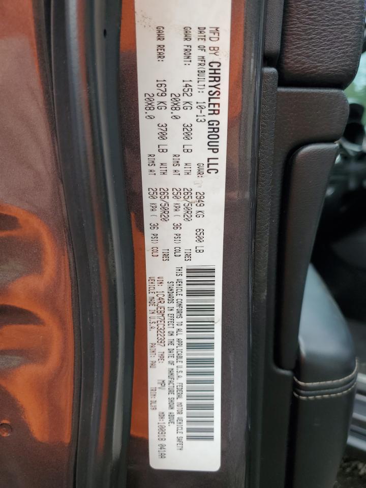 2014 Jeep Grand Cherokee VIN 1C4RJEBM7EC322397 Copart auction photo, minor dent/scratches damage thumbnail 13